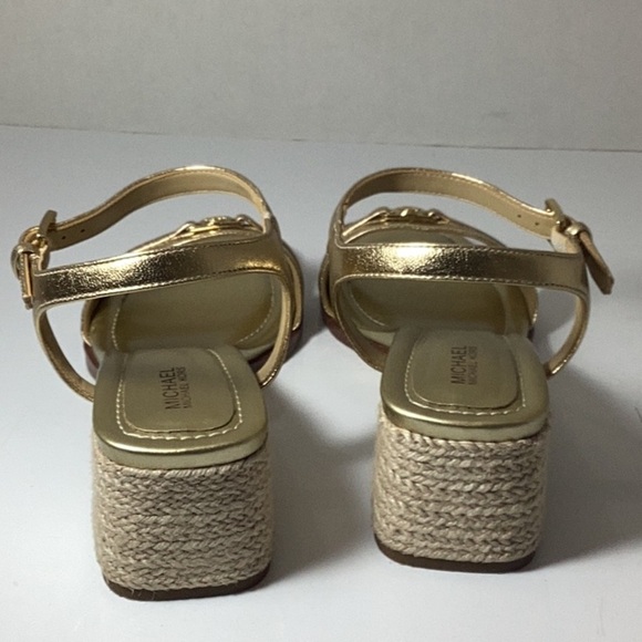 Michael Kors Women's Mandy Mid Sandals with Heel, Pale Gold - Picture 7 of 10